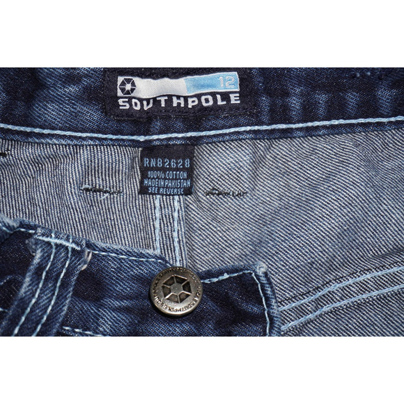 Southpole Denim Jorts | Size 12 | Y2K Baggy Jean Shorts Vintage - Picture 11 of 11